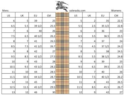 guia de tallas burberry|Burberry Size Guide: Complete Men's & Women's Clothing.